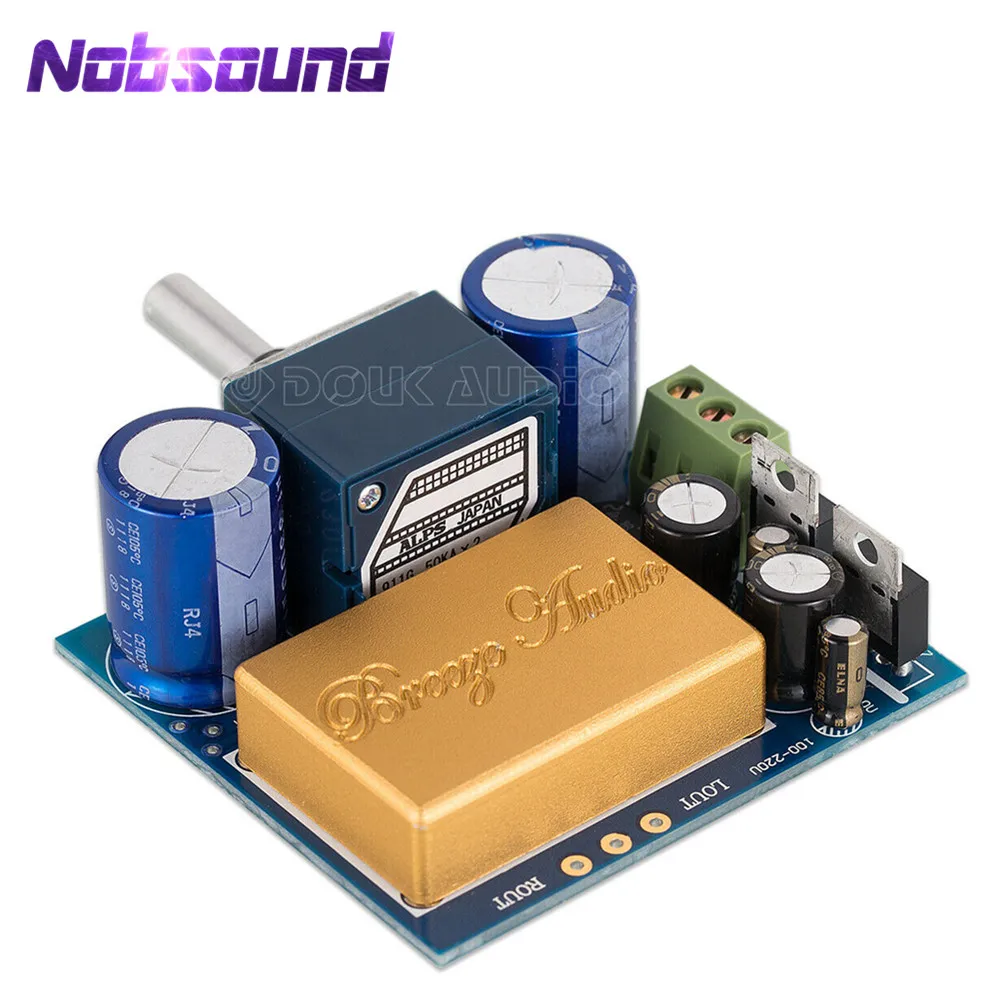 Nobsound Full DC Hi Fi Op стандартный модуль мини стерео аудио предусилитель панель ALPS с
