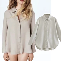 jennydave autumn blouse women england style fashion vintage solid simple linen straight blusas mujer de moda 2021 casual shirt