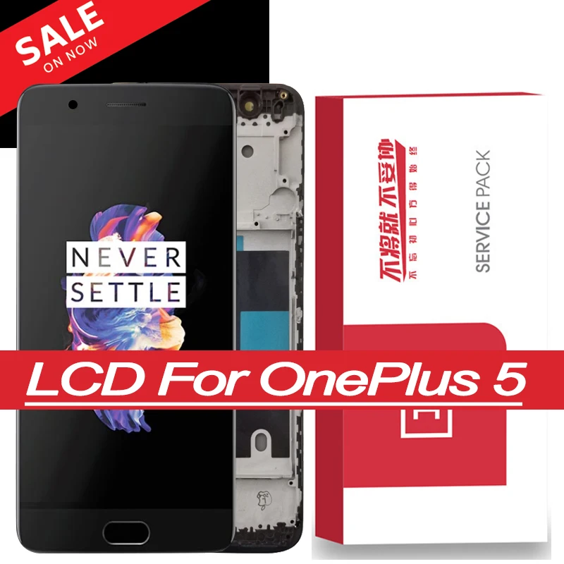 Оригинальный дисплей 5 дюйма AMOLED с рамкой для Oneplus ЖК-дисплей сенсорный экран