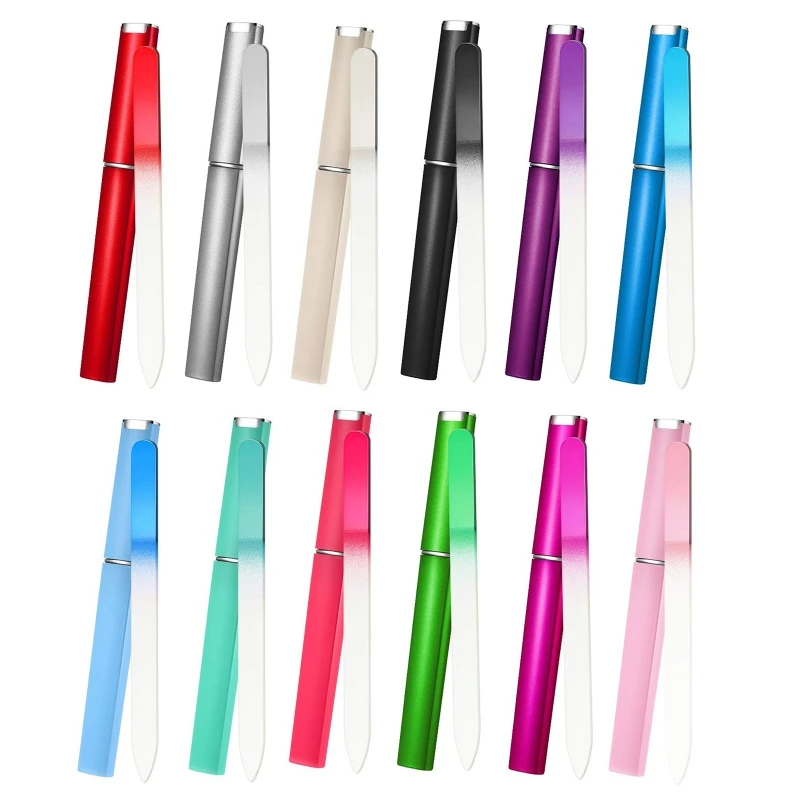 

Nail Files Buffers Crystal Glass Fingernail Files Glass Nail Files with Case