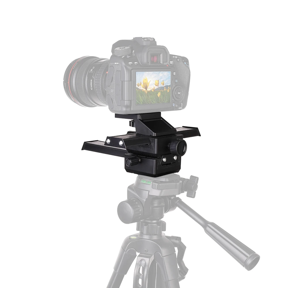 

Алюминиевая 4-сторонняя макро-фокусировка рельса ползунок для Canon Nikon Sony Pentax Nikon Olympus Samsung и всех цифровых камер с 1/4 "Scre
