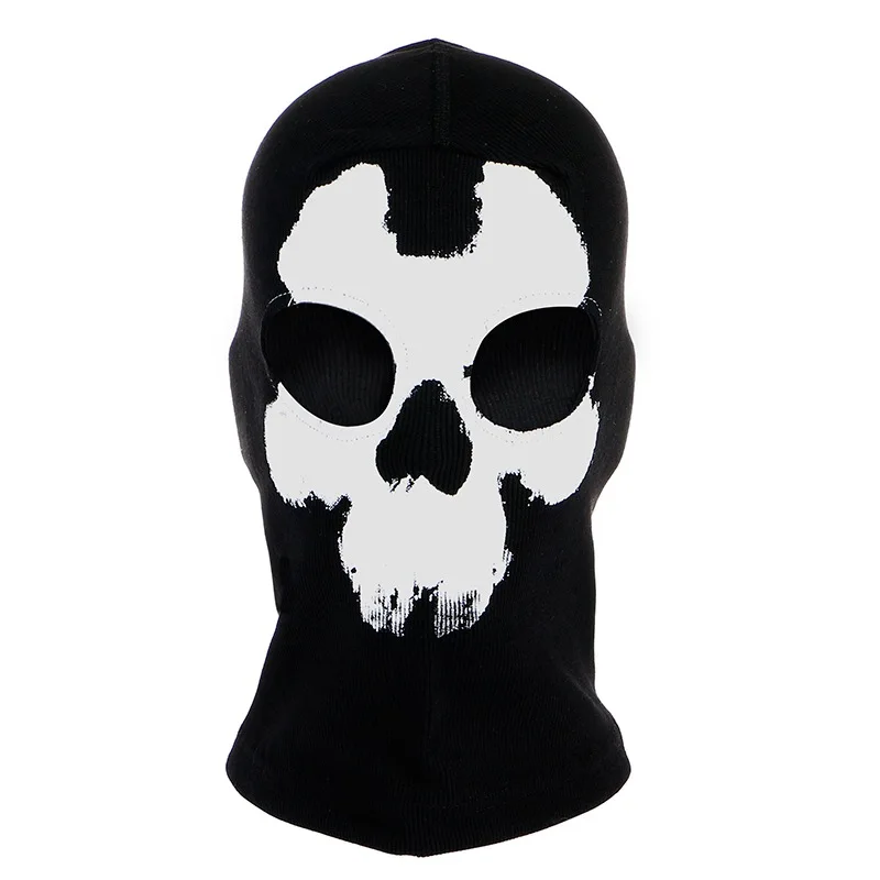 

Hip-hop pullover cap funny face printing warm personalized knitted pullover cap skull