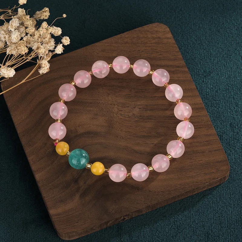 

Classic ladies bracelet fashion retro style Crystal beads woven luxury high-end jewelry girls the best gift