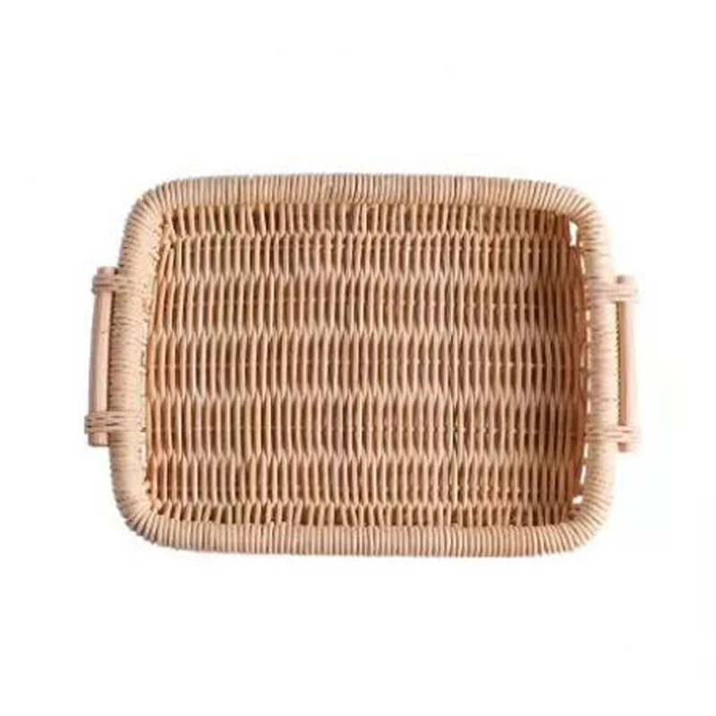 Ротанговое хранилище корзина для фруктов хлеб пикника контейнер ручной работы