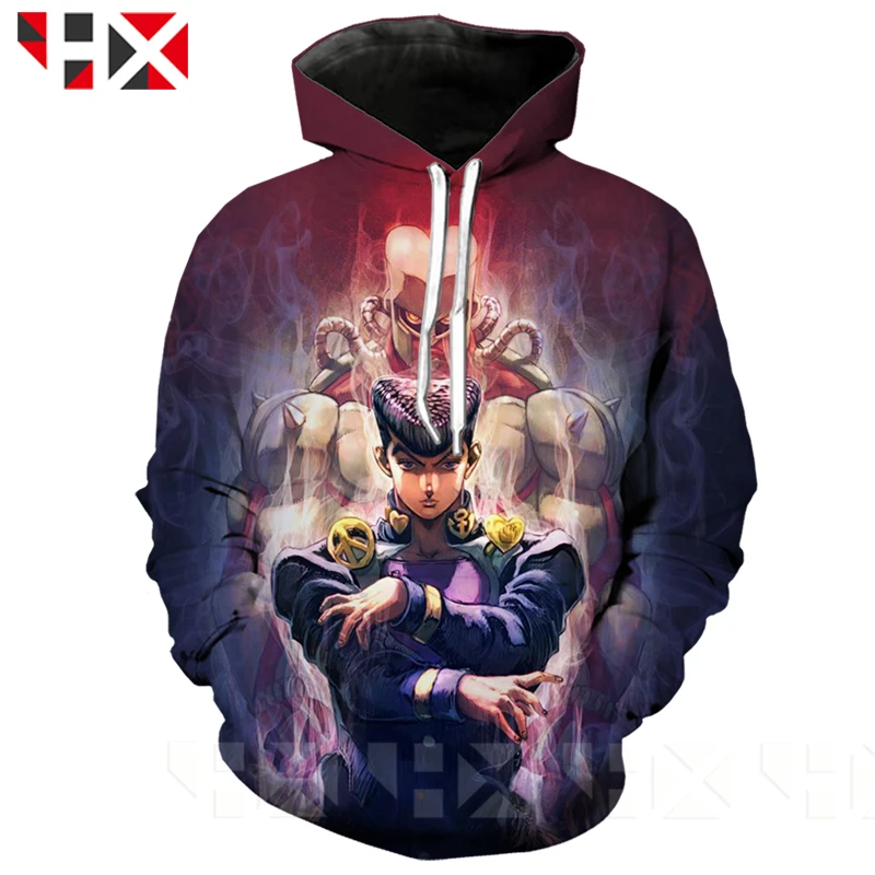 Худи HX аниме невероятные приключения Джоджо для мужчин и женщин толстовка с 3D