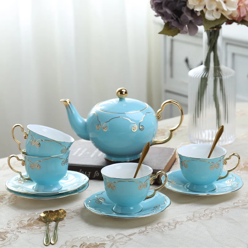 Китайская Роскошная чашка высокого качества креативная синяя кружка из