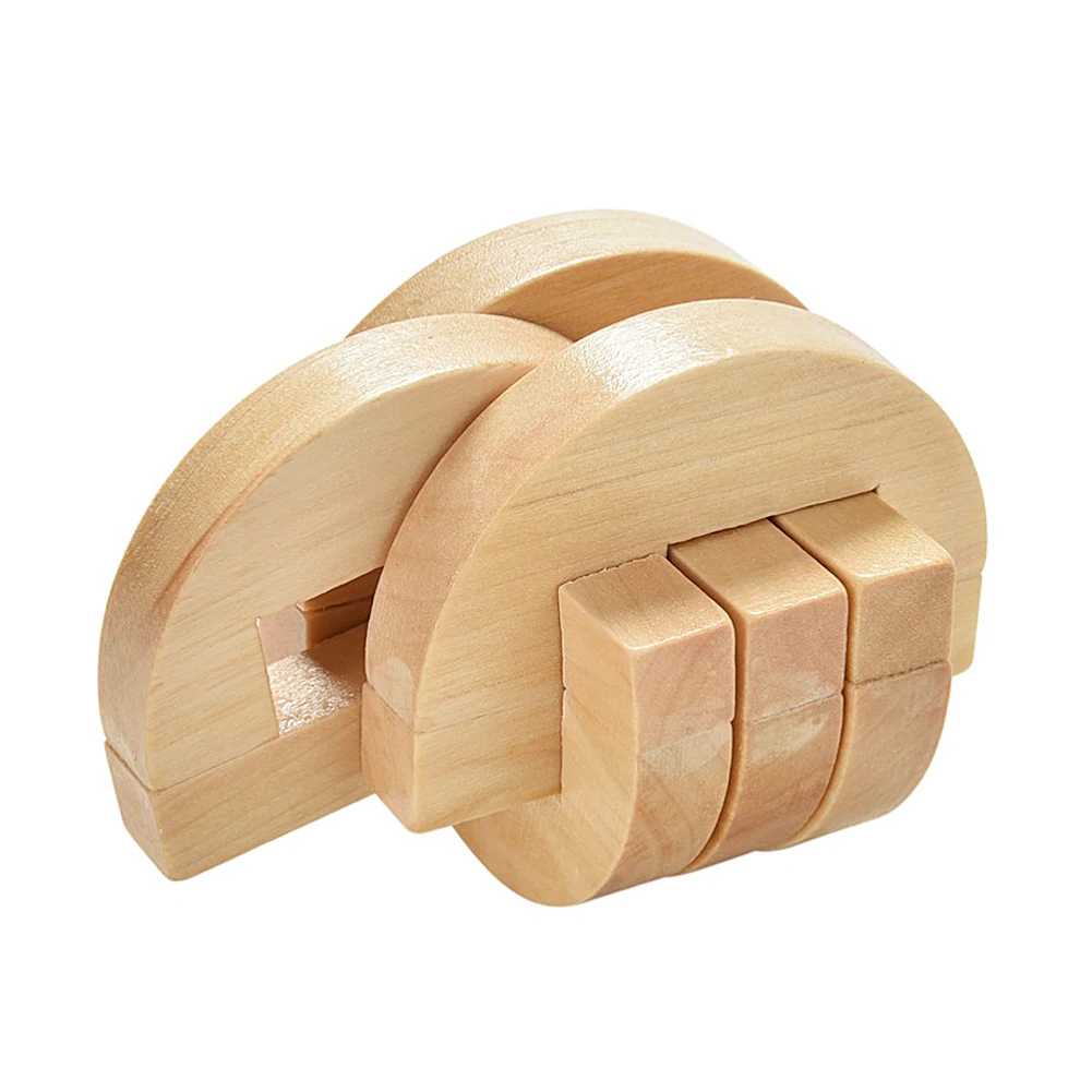 

10Styles Kong Ming Luban Lock Adult Intellectual Brain Tease Game Puzzle Kids Children 3D Handmade Wooden Toy