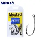 Оригинальные карабины Mustad 39951 из углеродистой стали, крупные рыболовные кольца для ловли тунца, для морской рыбалки Mustad 39951 NPBLN Demon, 10 упаковоклот