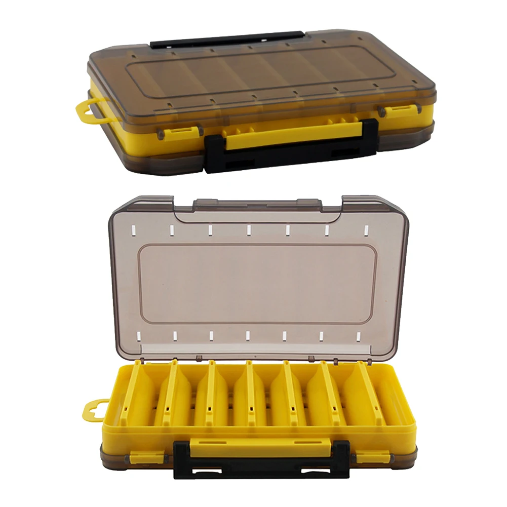 

14 Compartments Double-Sided Fishing Lure Box Waterproof Bait Hook Storage Boxes Fishing Tackle Organizer Case Accessories New
