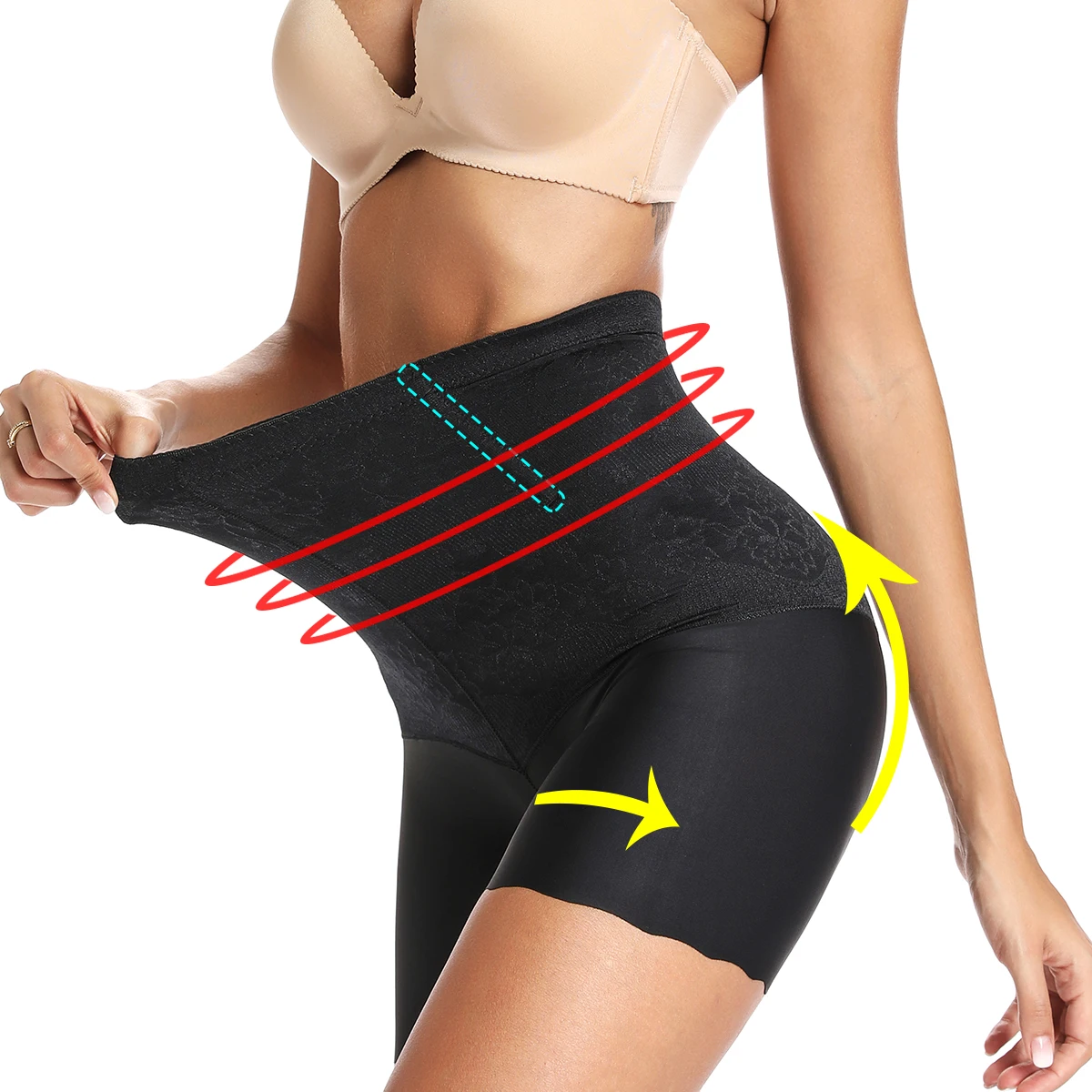 Утягивающее утягивающее белье с завышенной талией|Утягивающие трусы| |