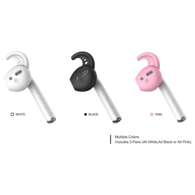 

1 Pair Soft Silicone Ear Hook Earbud Slip-Proof Case Cover For Apple AirPods Bluetooth Earphone Accessories Hot Sale Dropship