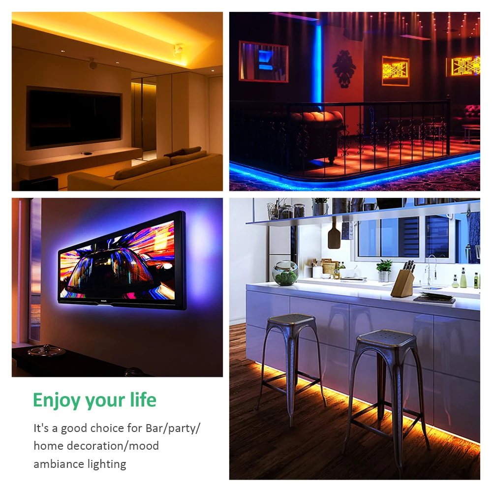 Светодиодная водонепроницаемая лента с Bluetooth и пультом дистанционного