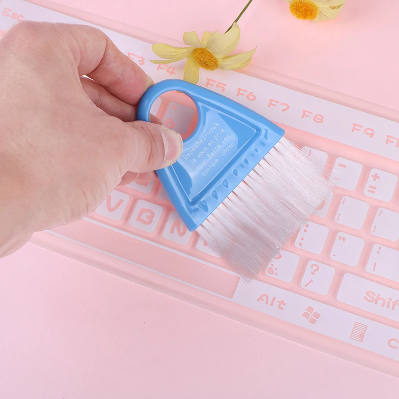 Мини настольный Пластик развертки Чистящая щетка для чистки клавиатуры