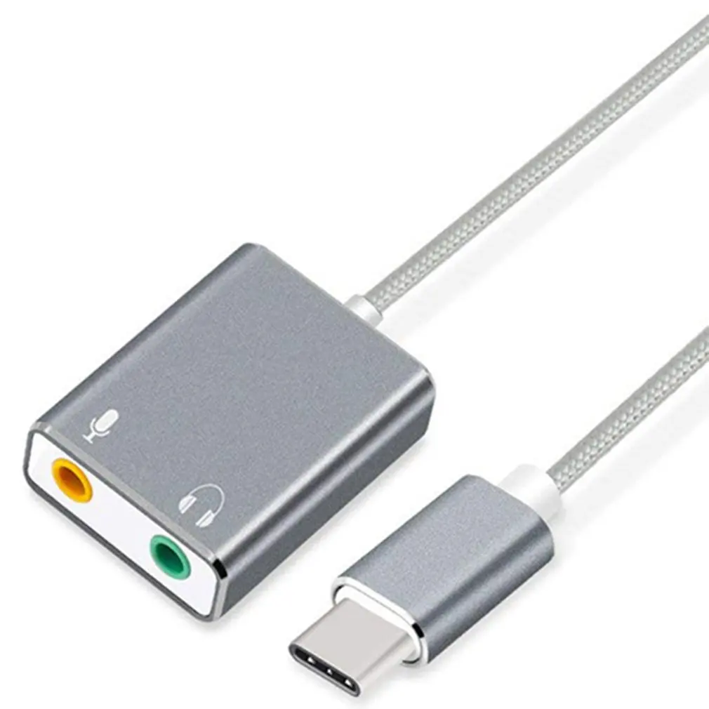 USB3.1 Type C аудио кабель адаптер Тип до 3 5 мм разъем для наушников и микрофона