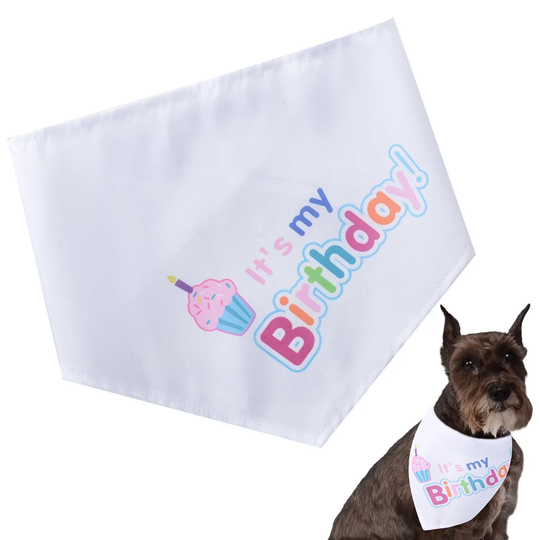 

Pet Birthday Bib Fashion Creative Decorative Lovely Dog Bandana Cute Pet Bandana for Birthday
