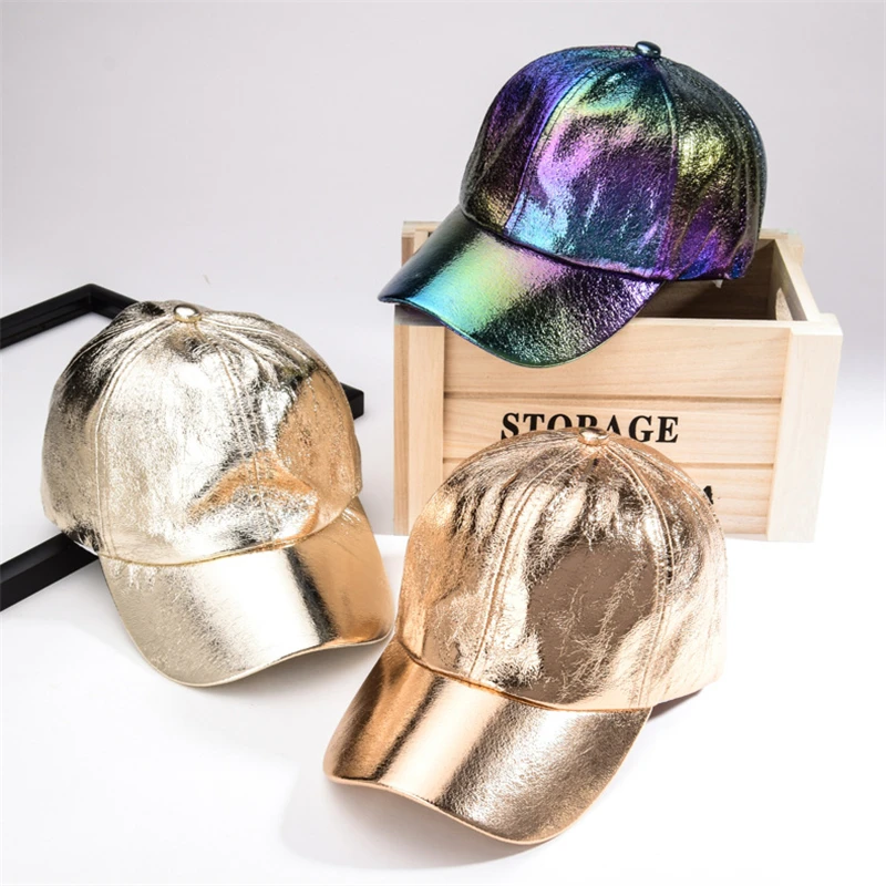 Модная брендовая бейсболка GOUTER Kpop из искусственной кожи с лазерным рисунком