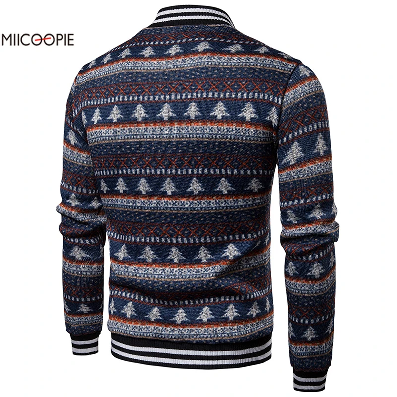 Мужская полосатая футболка с рождественской елкой брендовый свитер для мужчин