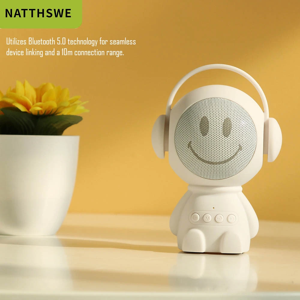 NATTHSWE Portable Wireless Bluetooth Speaker Bluetooth Speakers Led Wireless Speaker Player USB Radio Fm Mp3 For Children gift