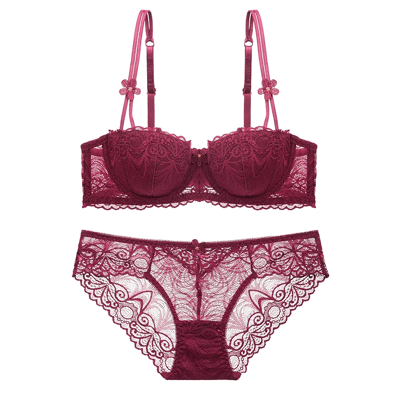 Модные сексуальные женские бюстгальтеры и трусики Комплект с бюстгальтером для