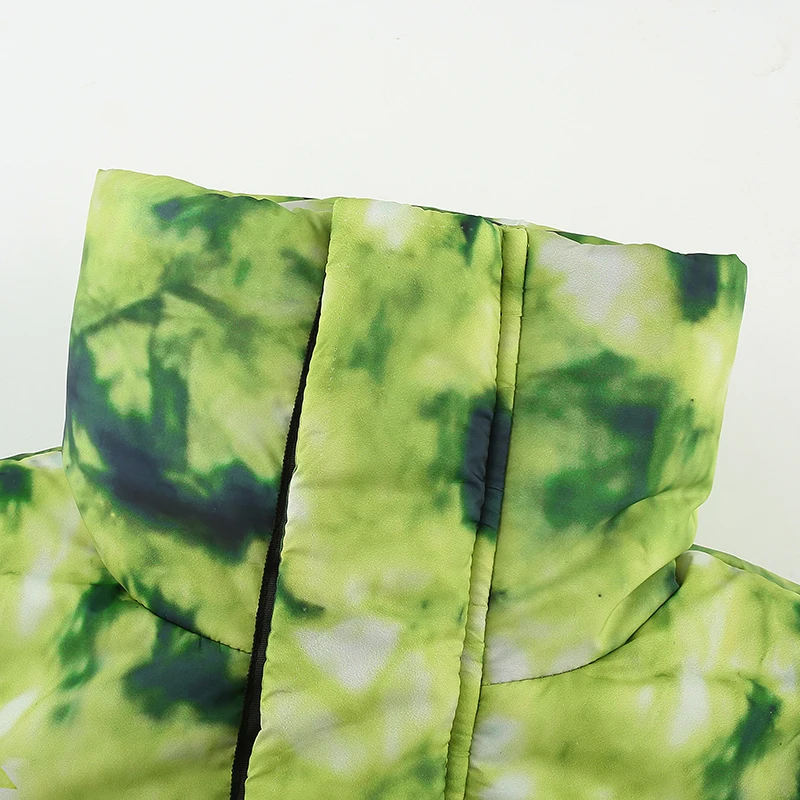 SUCHCUTE Tie dying, женский пуховик, парка, на молнии, зимнее пальто, осень, Теплый Женский Modis Kurtka damsk Puffer Chaqueta Mujer