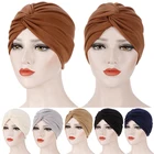 Хлопковый мусульманский шарф-тюрбан, женская модель, Женский арабский шарф, Женский мусульманский шарф, аксессуары для волос