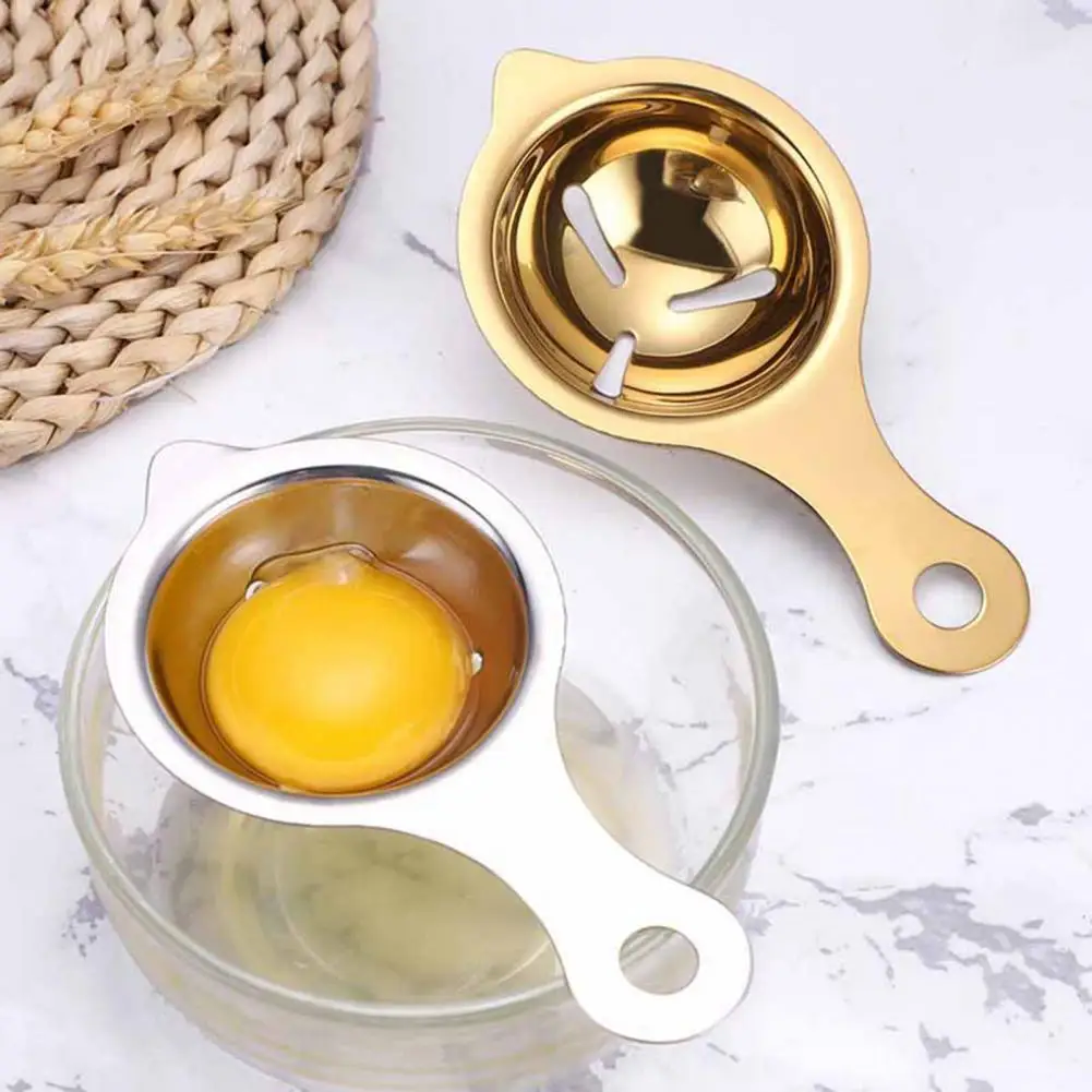 2 Colors  Premium Egg Yolk White Filter Eco-Friendly Egg Sieve Extended Handle   Kitchen Gadget