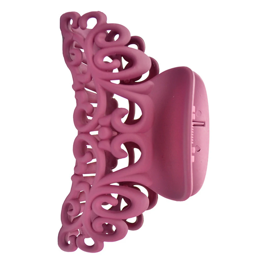 

Women Hair Claw Solid Color Hair Crab Retro Moon Shape Pearl Hair Clips Make UP Hair Accessories Hairpin 5.5*9.4cm