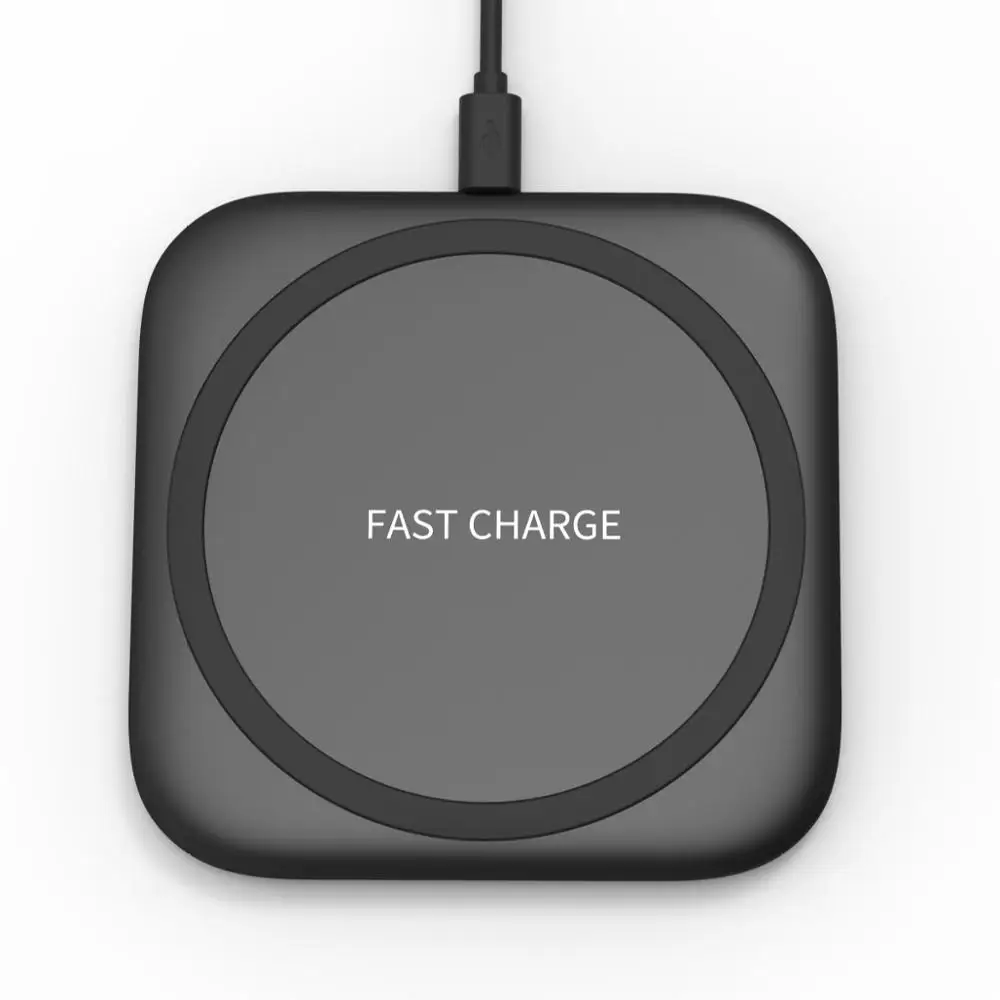 EHUNT Новое поступление Qi Беспроводное зарядное устройство Pad 9v Индукционная зарядная площадка 10W беспроводное быстрое зарядное устройство для мобильного телефона