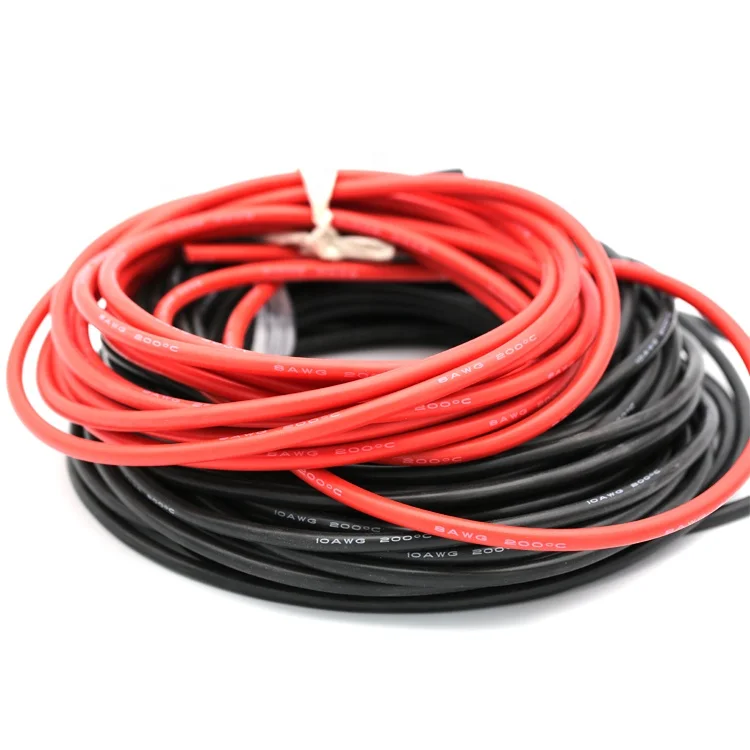 

8/10/12/14/16/18/20/22/24AWG Supper Soft Heat-Resistant Red Black silicone Rubber Cable Tin-plated Copper Wire