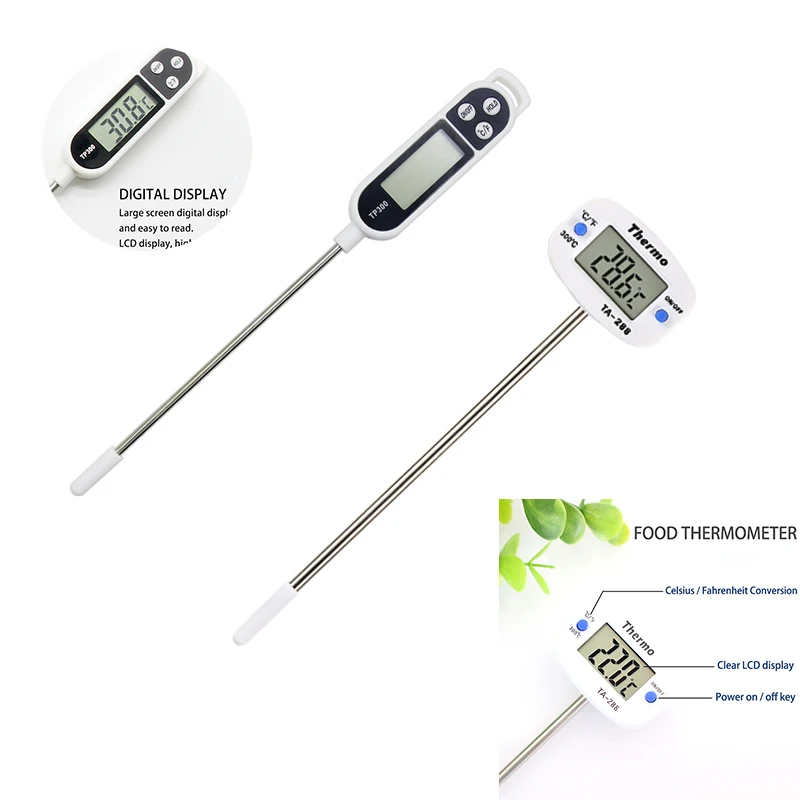 

Food Thermometer Kitchen Thermometer BBQ Electronic Oven Thermometer For Meat Water Milk Cooking Food Probe Kitchen Tools