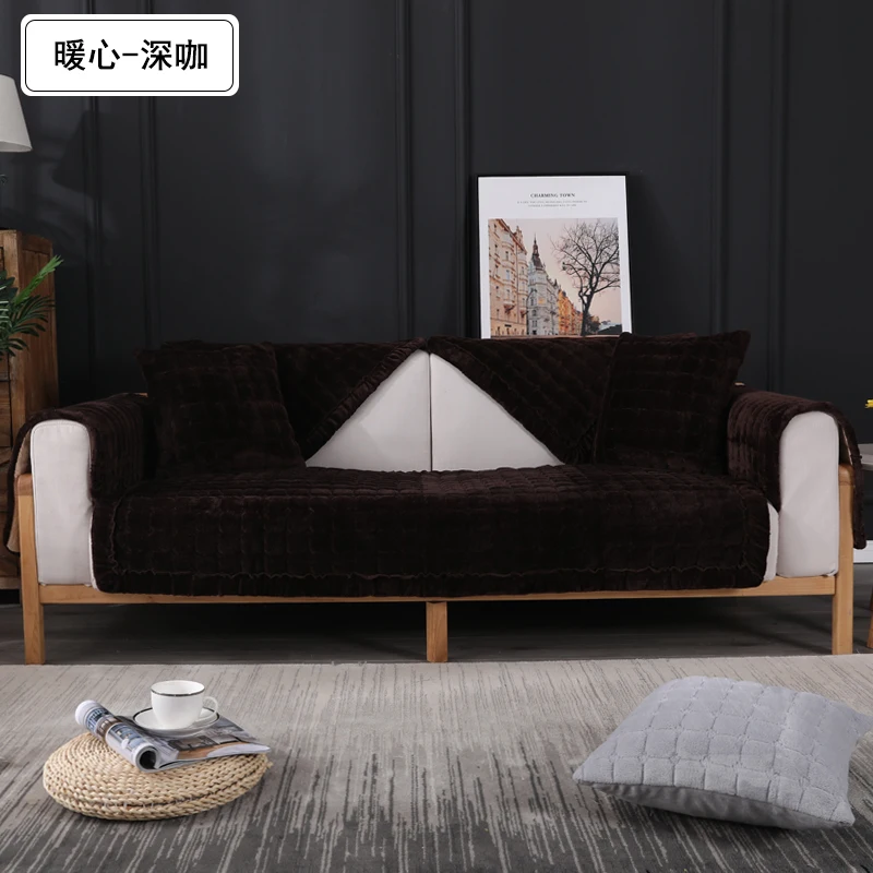 Плюшевая подушка для дивана зимняя фланелевая ткань гостиной скандинавский