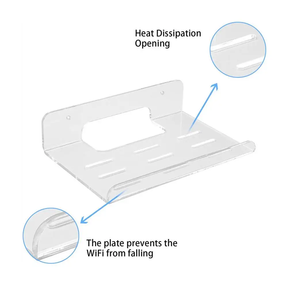 Акриловый настенный кронштейн для роутера легкая установка плавающий роутер