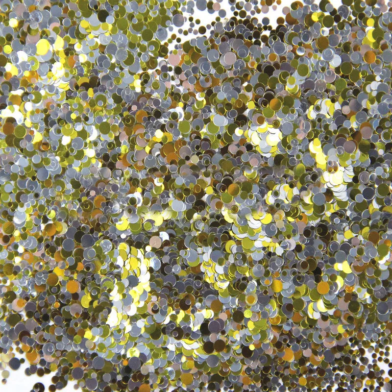 

Mixed Dot 42-500grams/lot Mix Colors Round Dot Spangle shape glitter Flake cosmetic powder for nail Gel (solvent resistant)