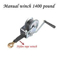 manual winch 1400 pound nylon rope winch
