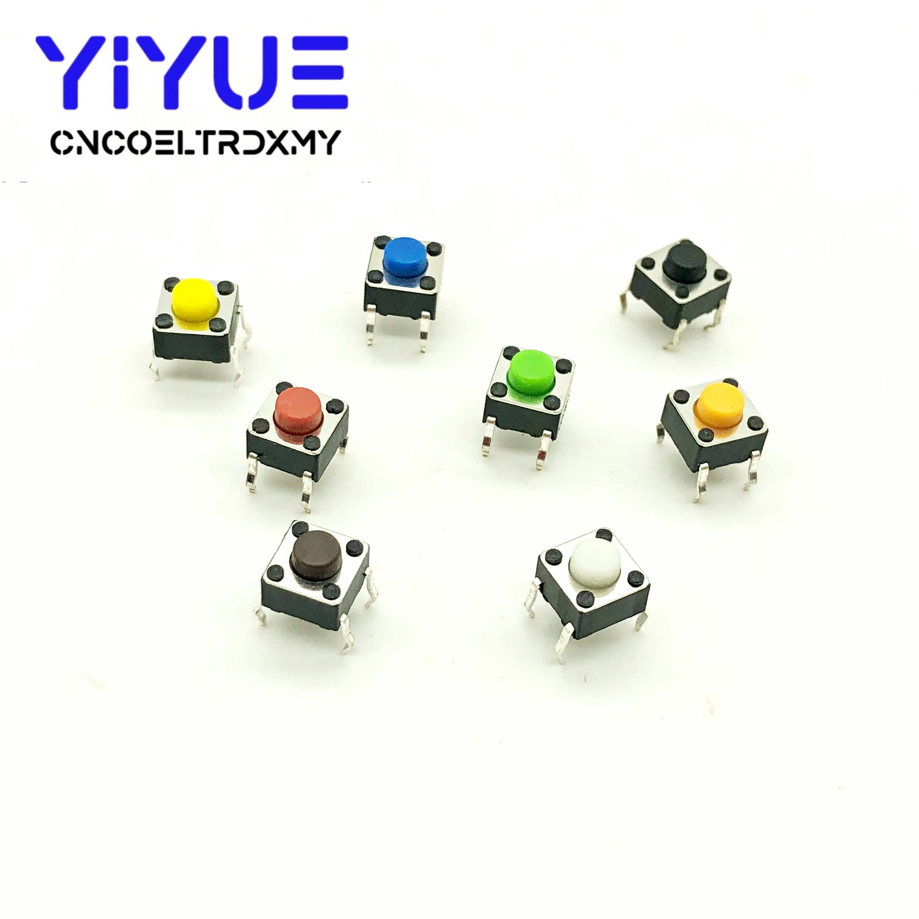 8 видов цветов 80 шт. 6*6*5 Такт переключатель Тактильный кнопочный комплект