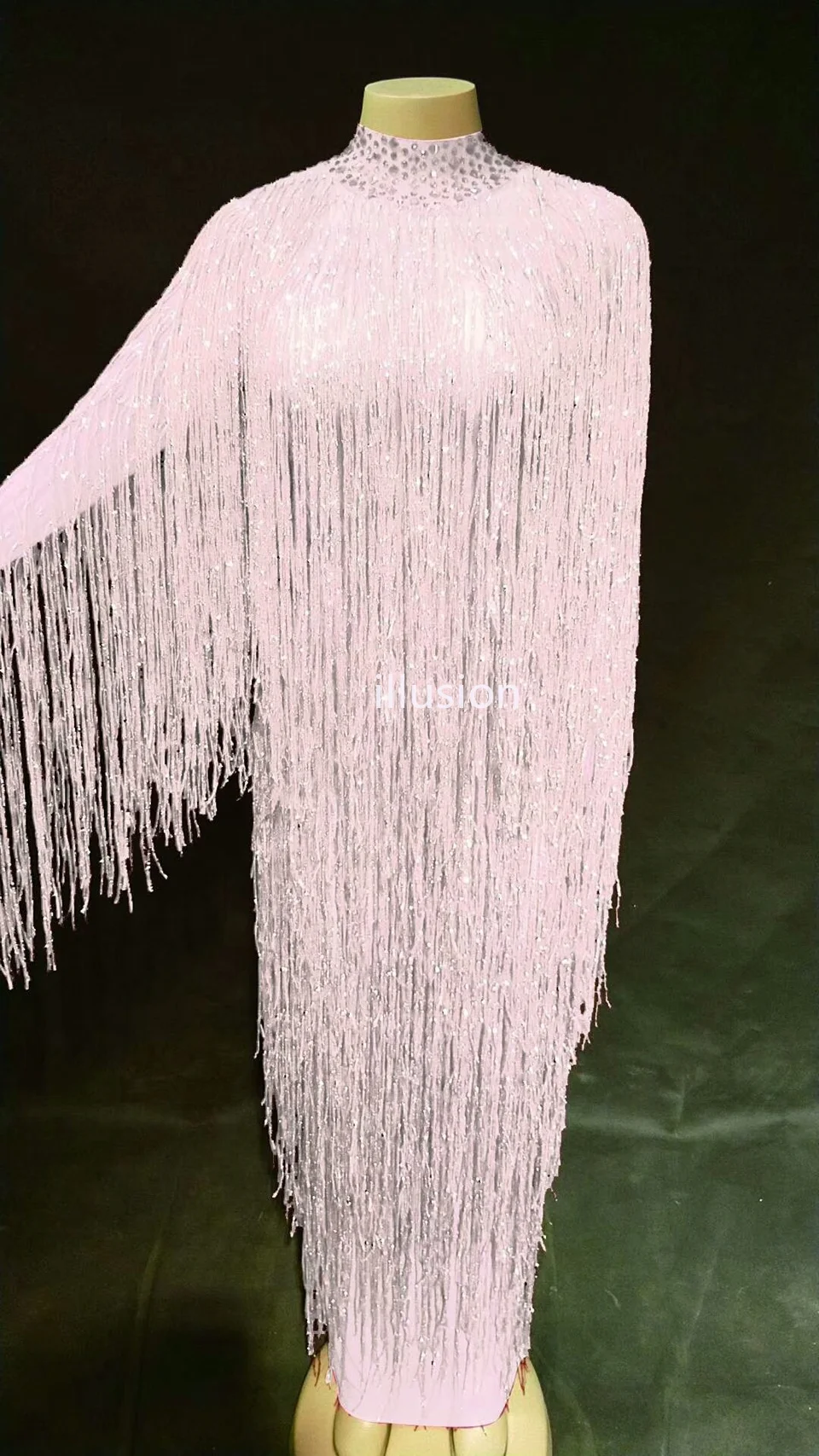 Женское длинное вечернее платье с бахромой 6 цветов | Тематическая одежда и