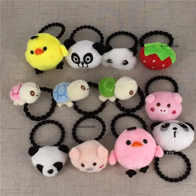 Новый милый маленький прибл. 5-6 см Кошка плюшевая игрушка-резинка для волос