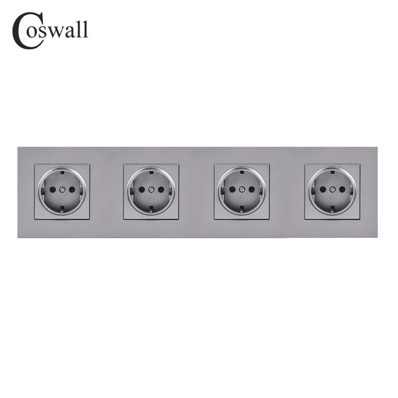 Настенная розетка с заземлением 16 А защитой от детей|Электрические розетки| |