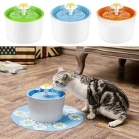 automatic cat pet water fountain pet bowl cat drinking flower water dispenser pet drink feeder with filters pet water fountain