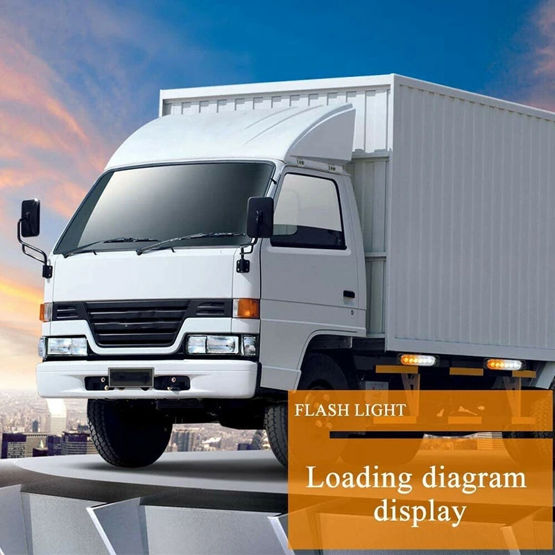 

6X Car Truck Amber White 6LED Strobe Emergency Flashing Warning Light Bar 12-24V