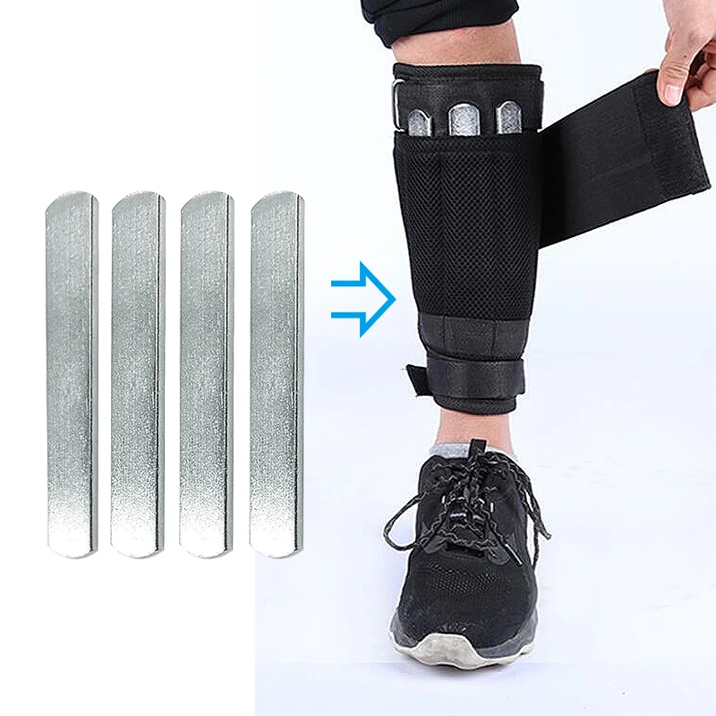 

4pcs/set Steel Plates 200g for Adjusted Weight Vest Carriers Leg Shin Guards Special Steel Invisible Plates for Running Fitness