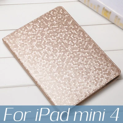 Для iPad 10,2 чехол 7th поколения планшет в виде ракушки для iPad mini iPad 9,7 5th 6th Air 1 2 iPad mini 5 4, 2, 3, ремешок из искусственной кожи Smart Cover - Цвет: gold for mini 4