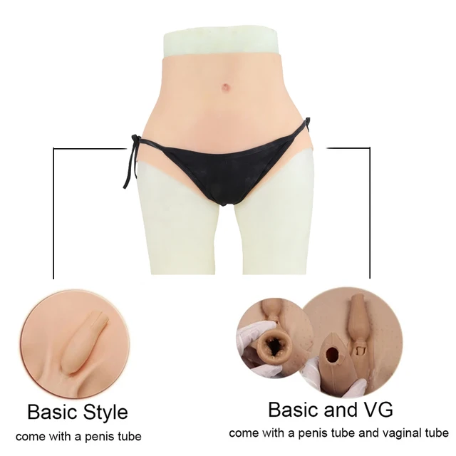 Simulated Silicone Fake Vagina Underwear Briefs Panties Hiding Penis For  Crossdresser Transgender Shemale Dragqueen Cosplay - AliExpress