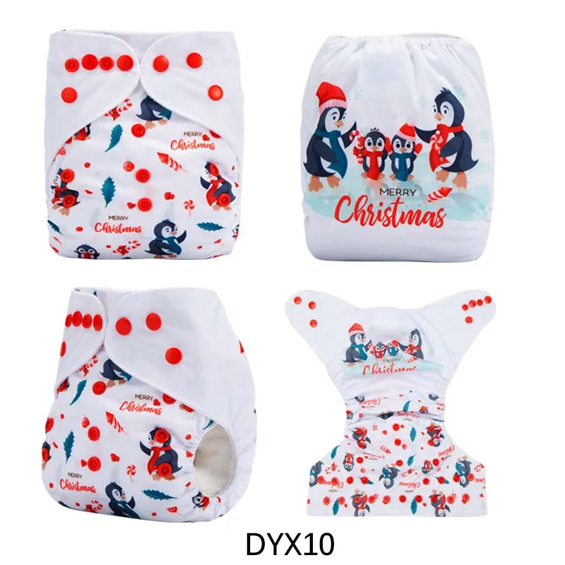 DYX10 {AnAnBaby} дизайн многоразовые тканевые подгузники с цифровой печатью размера на выбор с вставками из микрофибры - Цвет: DYX10