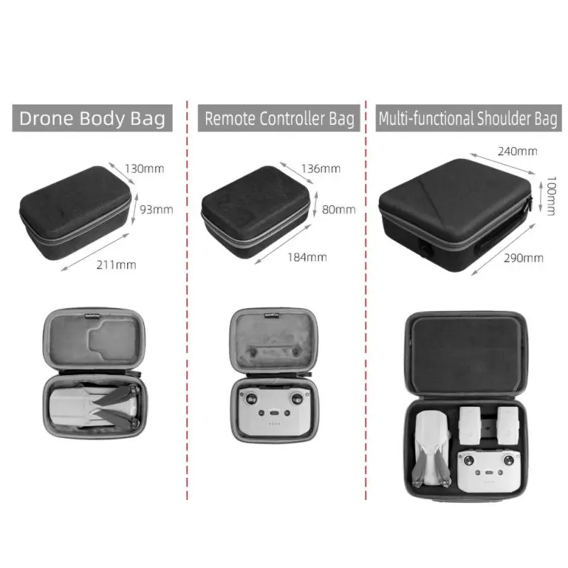 

For DJI Mavic Air 2 Drone Shoulder Bag Body Remote Control Storage Bag Portable Crossbody Bag For DJI Mavic Air 2 Accessories