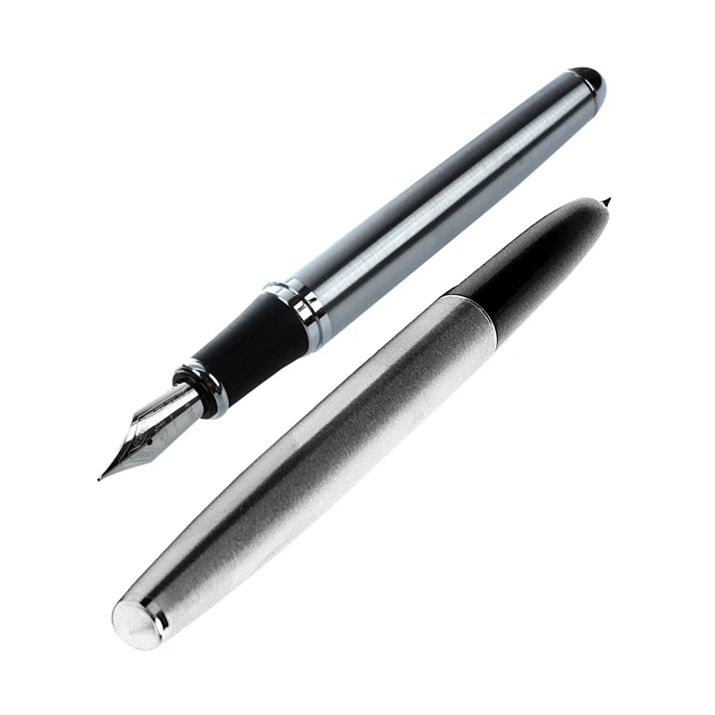 Перьевая ручка JinHao X750 серебристая CT и 911 стальная перьевая с 0 38 мм дополнительный