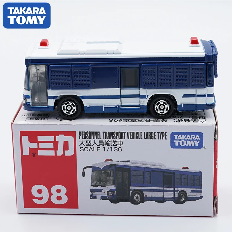 

Takara Tomy Tomica Personnel Transport Escort Vehicle Prison Wagon Alloy Diorama Car Model Collection Miniature Carros NO98 Toys