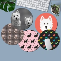 west highland terrier dog cute puppy rubber mouse durable desktop mousepad%c2%a0 anti slip laptop pc mice pad mat gaming mousepad