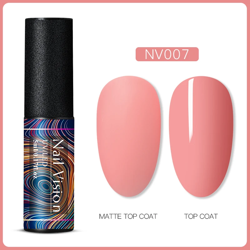 EES06602 Nail Vision 5 мл УФ-гель для ногтей Чистый гель лак матовый цвет нужно матовое верхнее покрытие замочить от ногтей гель лак для маникюра DIY - Цвет: EES06602