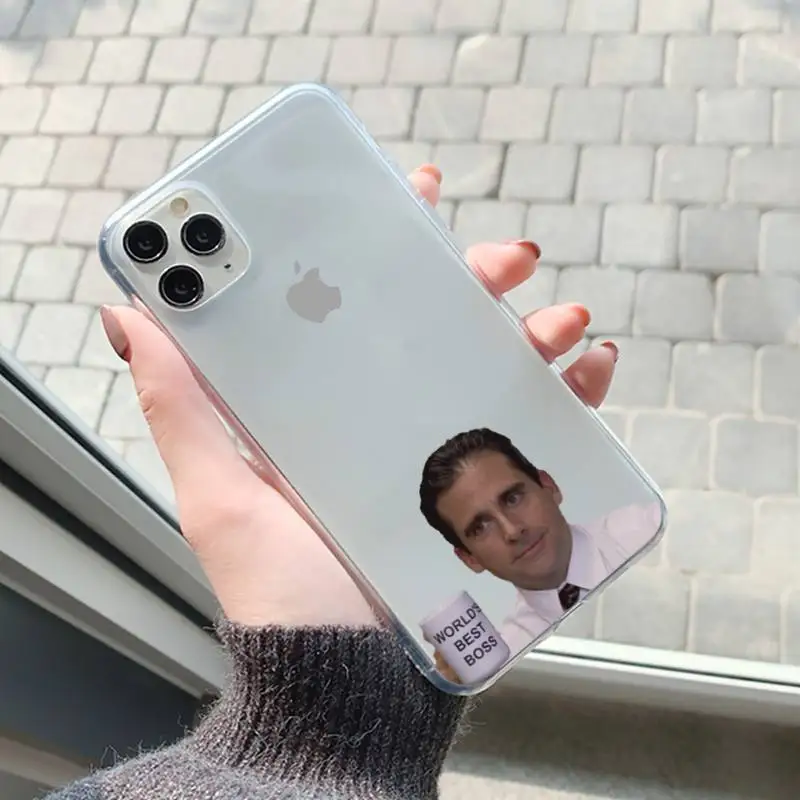 fhnblj michael scott the office phone case for iphone 11 12 13 mini pro xs max 8 7 6 6s plus x 5s se 2020 xr case free global shipping